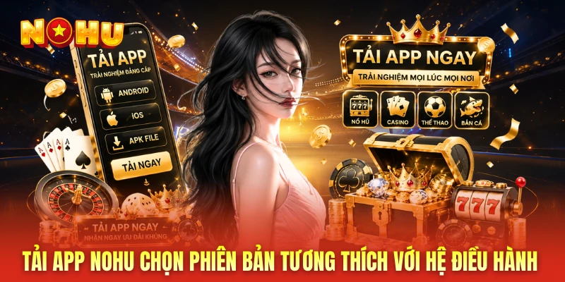 Tải app NOHU chọn phiên bản tương thích với hệ điều hành